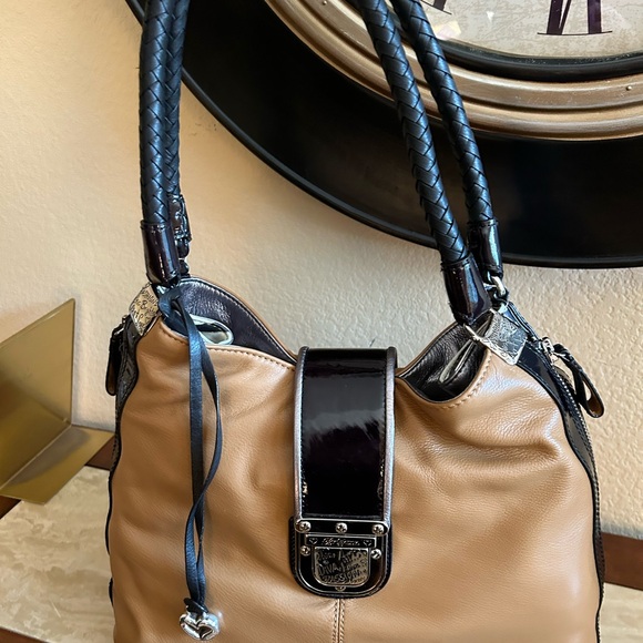 NWT Brighton Linda handbag original boxsleeper bag registration card.